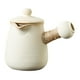 thumbnail image 3 of Tetera De Porcelana Rústica Con Mango Antiescaldaduras Para Senderismo Al Aire Libre, Casa De Té, 700ml Con Tapa, 3 of 3