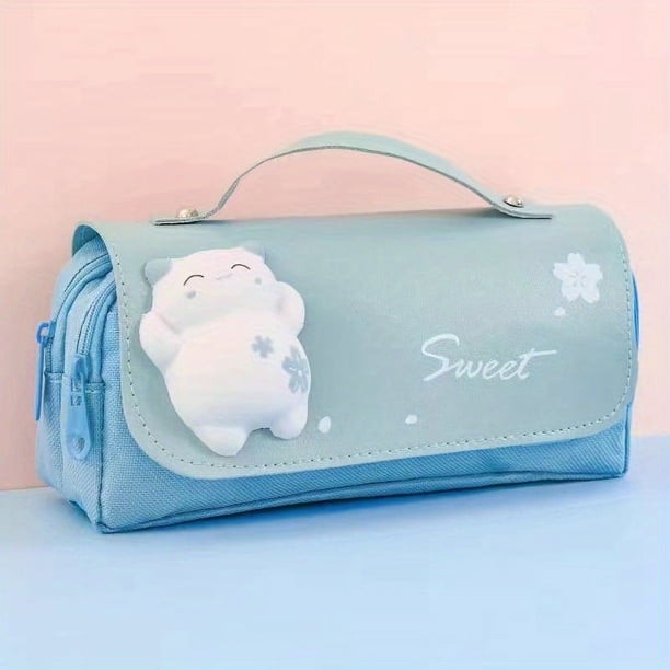 1pc Cute Pencil Case: Large Capacity Multi-Functional Stationery Organizer for Stress-Free Organization - Suitable for Men & Women!