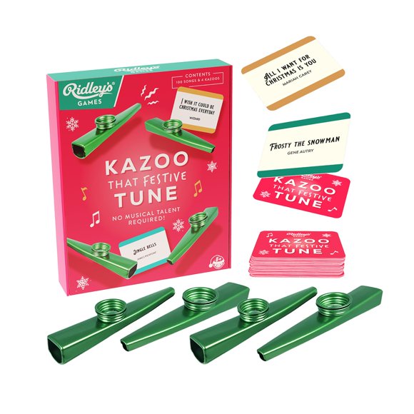 Juego navideño Ridley's Kazoo That Festive Tune con 4 kazoos