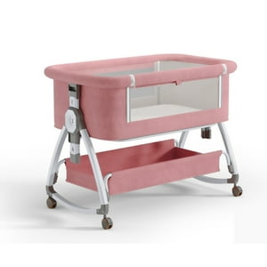 Golden Baby'S - Cuna Colecho Con Cesta Mosquitero Cambiador Colchon Rosado