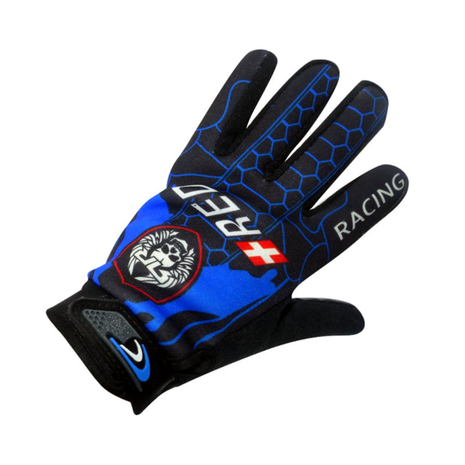 Puntostore - Guantes Deportivos Para Moto Con Agarre Diseño Azul - Ps