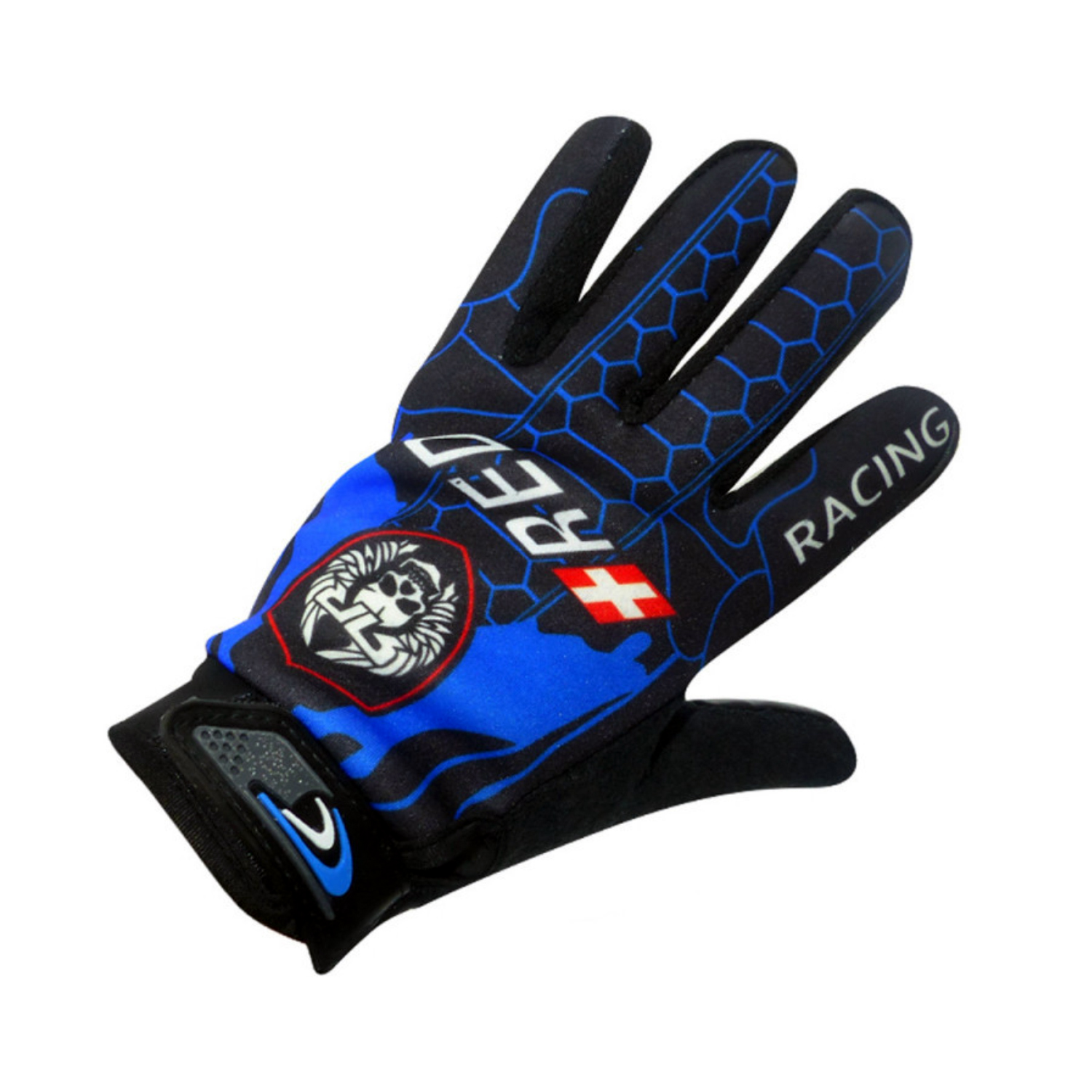 Puntostore - Guantes Deportivos Para Moto Con Agarre Diseño Azul - Ps