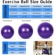thumbnail image 2 of Pelota de yoga de 75 cm, ideal para fitness, estabilidad, equilibrio y parto, con diseño antiestallido de calidad profesional, ideal para pilates, core y entrenamiento con bomba rápida, ideal para gim, 2 of 7