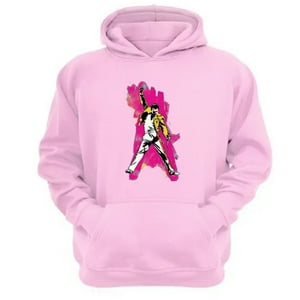 Genérico - Polerón Canguro Freddy Mercury Rosa Talla Xs Unisex