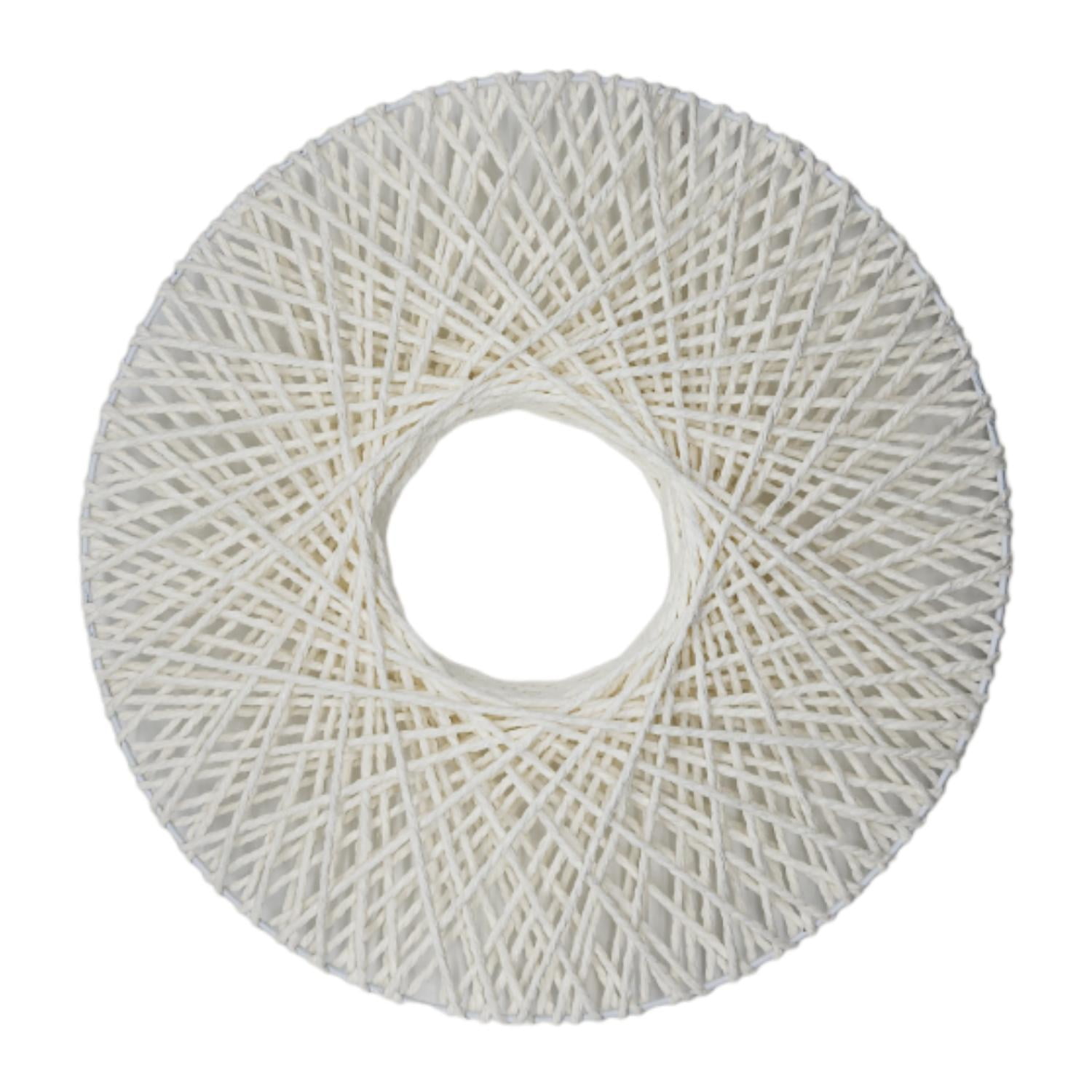 Fliperex - Circulo De Decoracion Colgante Hecho A Mano Living Terraza P Blanco