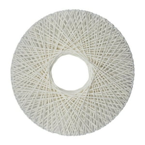 Fliperex - Circulo De Decoracion Colgante Hecho A Mano Living Terraza P Blanco