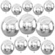 thumbnail image 1 of Globos Redondos Plateados Vibzox 4D 22-15-10 Pulgadas Set, 1 of 3
