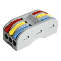 Genérica - Conector Cableado Rápido Tipo Wago Entrada Salida Múltiples Multicolor
