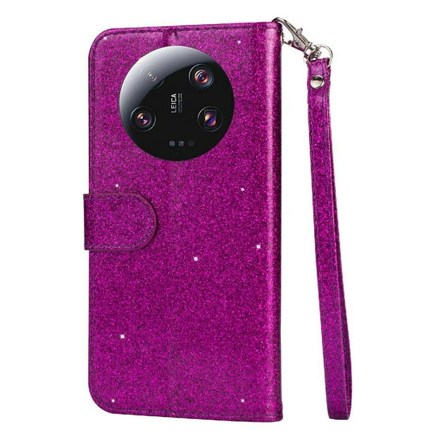 Funda para FOXDOCK Elegante funda Xiaomi 13 Ultra Glitter con cremallera-Ideal para el uso diario
