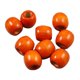 thumbnail image 4 of 100 piezas te?idas alrededor de cuentas de madera de madera para ni?os joyería artesanal bricolaje naranja, 4 of 5
