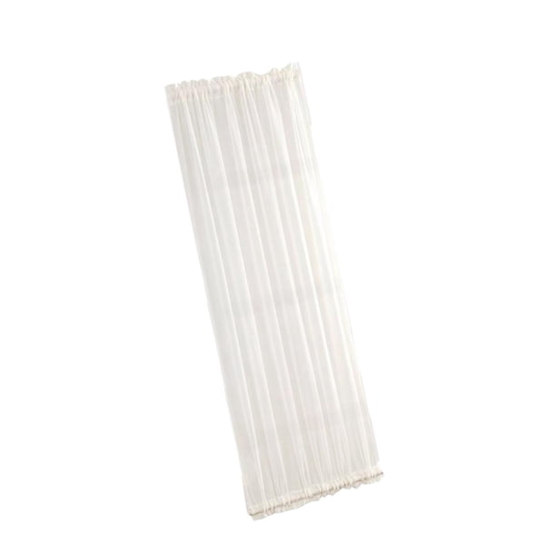 Cortina de puerta francesa, Panel de puerta corrediza de vidrio, cortina opaca elegante blanca para puerta de Patio, cortina de ventana para cafetería 25 pulgadas x 72 pulgadas