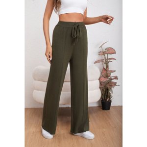 Likeshop - Pantalon Mujer Tipo Palazzo Lanilla Tiro Alto Full Elasticado 5056