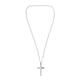 thumbnail image 4 of Collar de cadena colgante con crucifijo de oración cristiana de acero inoxidable, plata, 4 of 5