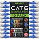 thumbnail image 1 of Cable Ethernet GearIt Cat6, paquete de 10 unidades, 3 m, azul, 1 of 8