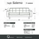 thumbnail image 4 of Sofa Salerno 3C Tela Velvet Verde, 4 of 4