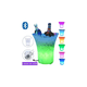 thumbnail image 2 of Balde De Gelo Transparente C/ Luz Led Neon Rgb Bluetooth, 2 of 4
