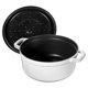 thumbnail image 2 of STAUB Cazuela de Hierro Fundido 4 cuartos redonda, Fabricada en Francia, Rinde 3‑4 personas, Blanco, 2 of 8