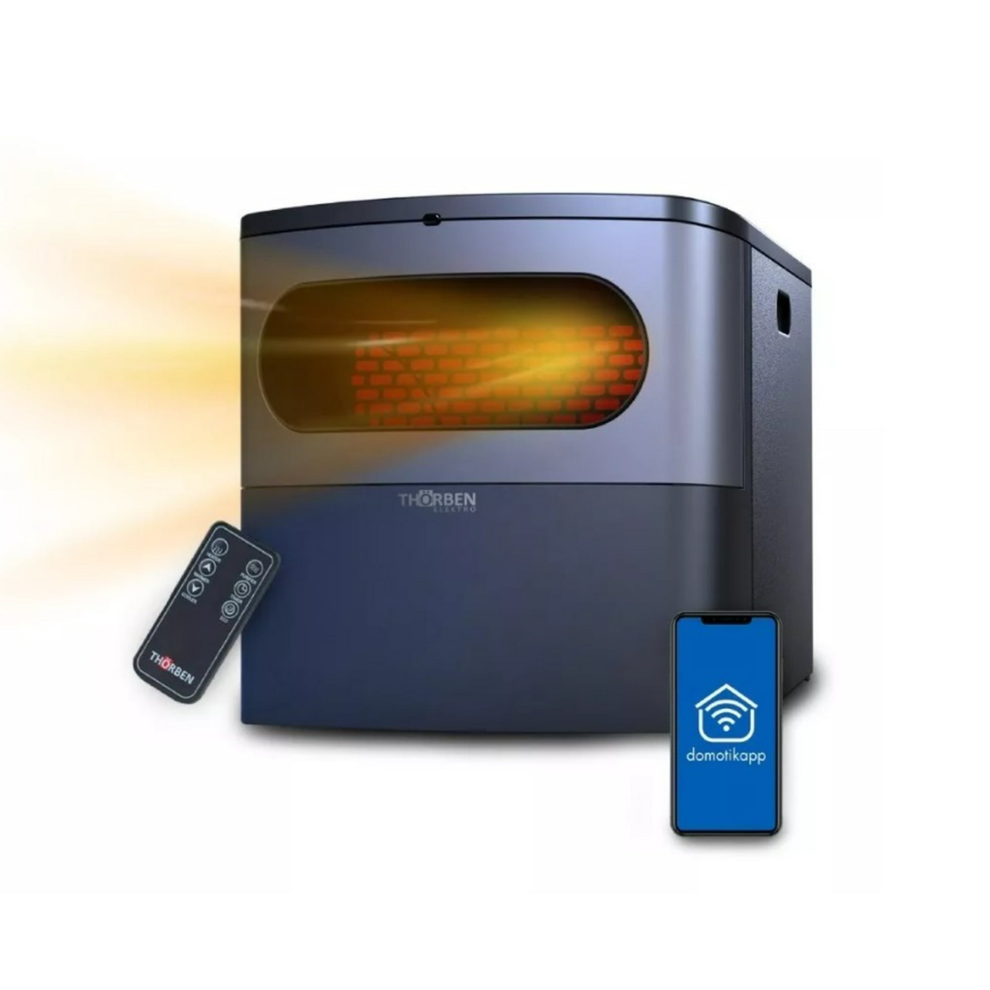 Estufa Infrarroja 3 En 1 Thor Compact Wifi Marca Thorben