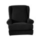 thumbnail image 4 of Wing Back Arm - Funda Para Silla De 2 Piezas Wingback Sofa Slipcover Negro, 4 of 5