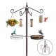 thumbnail image 1 of Comedero para pájaros NestShld poste de metal de 206 cm con 4 ganchos, 1 of 6