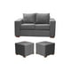 thumbnail image 2 of Living Cedric  Sofa 2 cuerpos + 2 Puf Marengo, 2 of 3