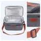 thumbnail image 3 of Bolsa de Almuerzo Reutilizable para Hombres, Bolsa de Almuerzo Aislada Lonchera para Oficina Picnic, Bolsa Enfriadora de Almuerzo con Correa de Hombro Ajustable Gris 10.2*6.7*7.1in, 3 of 6