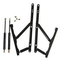 Magideal - 2 Bisagras Elevables Para Cama Con Almacenamiento, Mecanismo De Almacenamiento Para Sofá Plegable, Ahorro De Esfuerzo, Bisagras Elevables Ajustables P