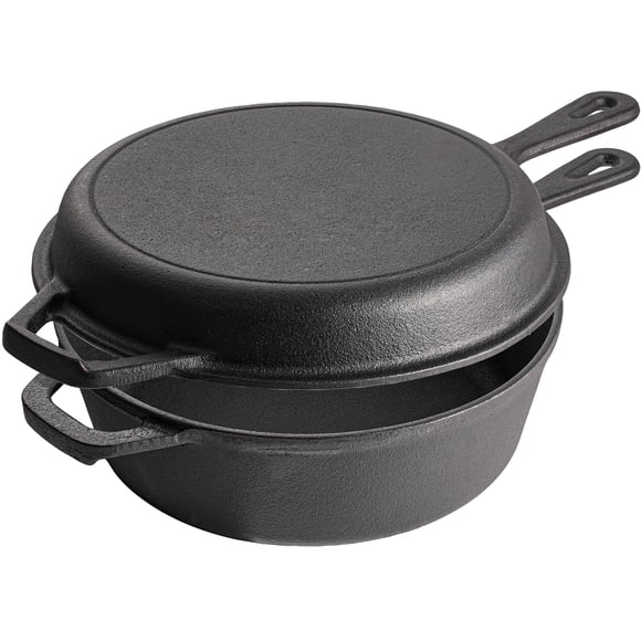 Olla holandesa de hierro fundido con tapa sartén Vivicreate de 4.5 L