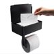 thumbnail image 1 of Soporte De Papel Higiénico Premium Con Cómodo Almacenamiento Y Estante Fácil De Instalar Acero Inoxidable De Calidad Soporte Y Organizador De Toallitas De Baño Contenedor De Toallitas Lav, 1 of 3