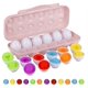 thumbnail image 1 of Set de huevos a juego con forma de hión para niños pequeños con soporte, 1 of 6