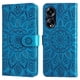 thumbnail image 3 of Funda tipo cartera FOXDOCK para OPPO A98 , diseño girasol en relieve, cuero PU, cierre magnético, soporte y tarjetero, 3 of 5