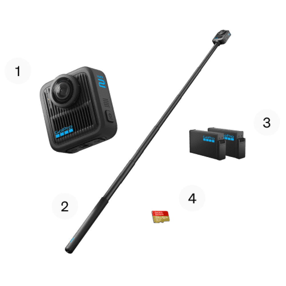Gopro - Camara Max2 + Accessories Bundle