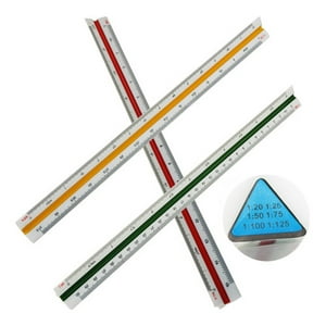 Hand - Escalímetro Plástico 30Cm 6 Escalas