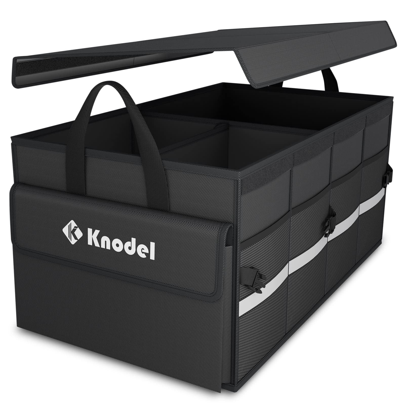 Organizador De Maletero De Coche K Knodel Con Tapa, Plegable, Negro