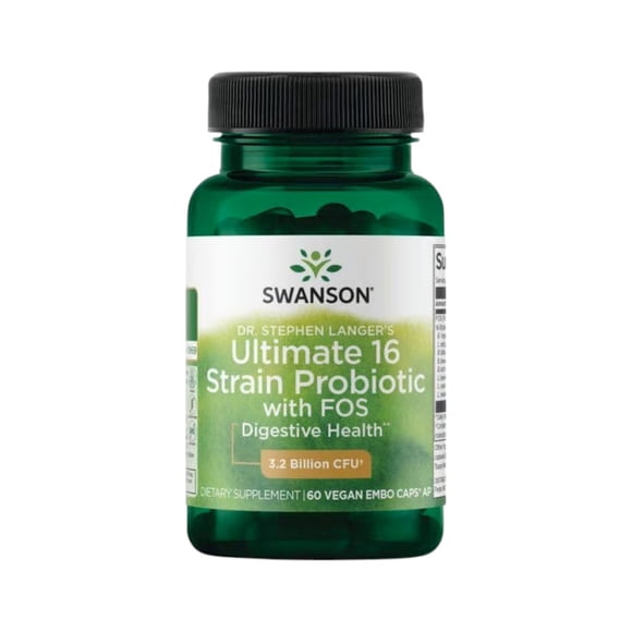 Probiotico Ultimate 16 Cepas Con Fos 3 2 Billiones Cfu 60 Capsulas Veganas