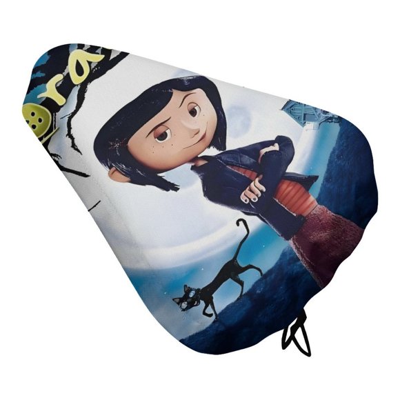 Coraline Funda de Asiento de Bicicleta Impermeable, Cojín Elástico Suave, Protector contra Lluvia, Polvo y UV
