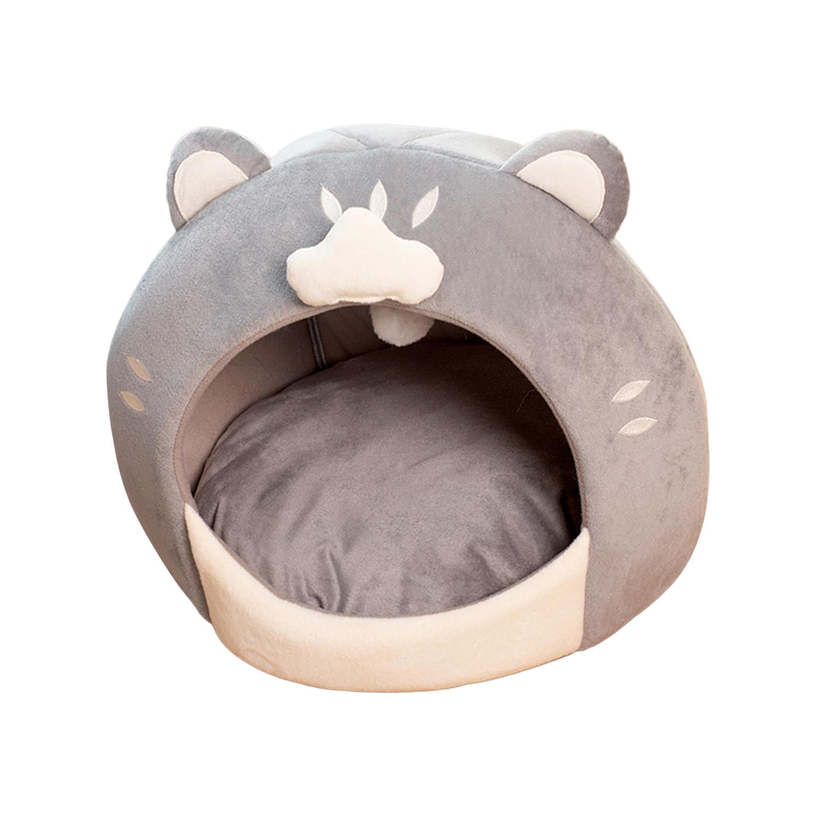 Magideal - Cama Para Gatos Para Gatitos, Tienda De Campaña Cubierta Para Gatos, Cabaña Con Bola De Felpa, Camas Para Gatos De Construcción Resistente Y Lavables