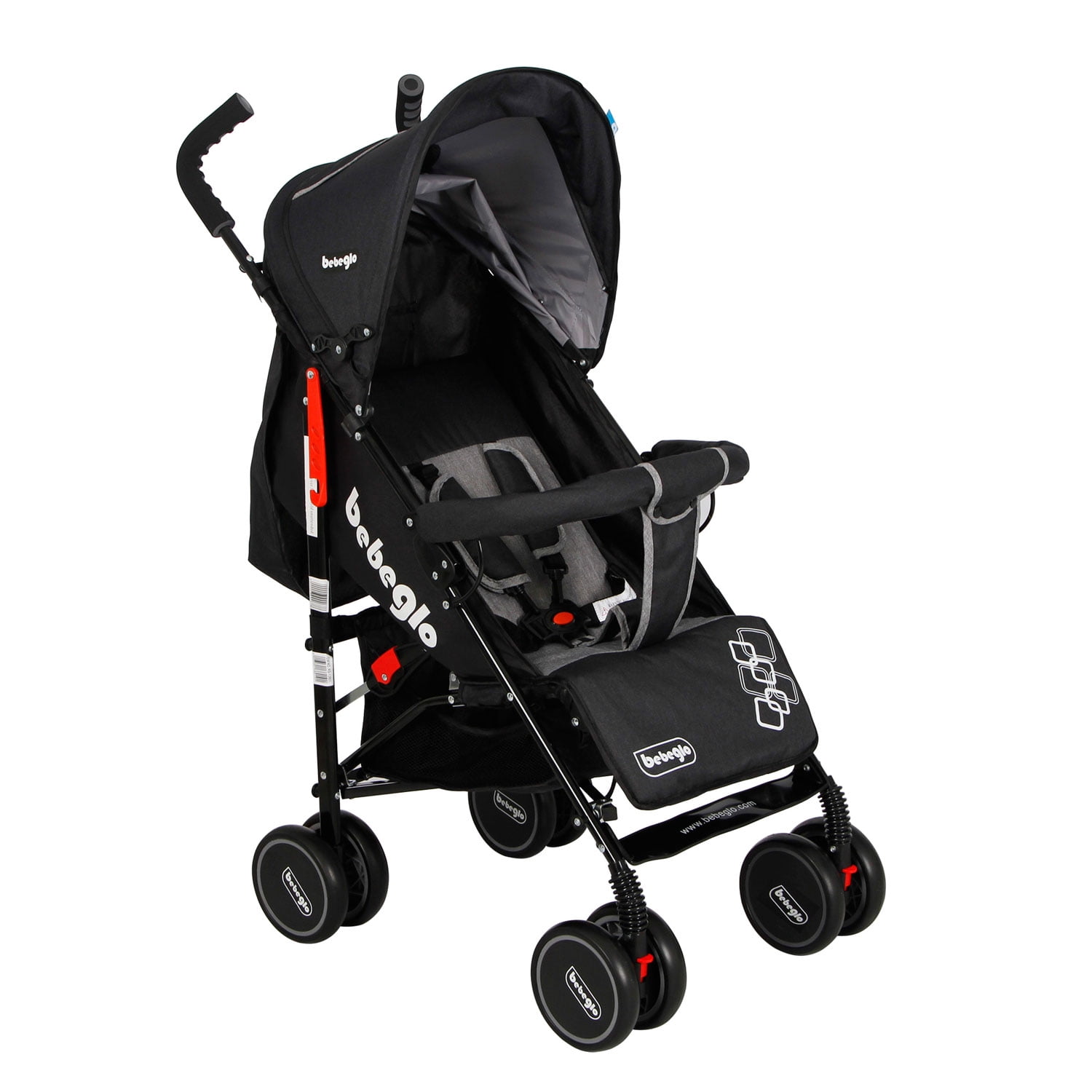 Coche Paseo Bebeglo Rs-1380l-4 Negro