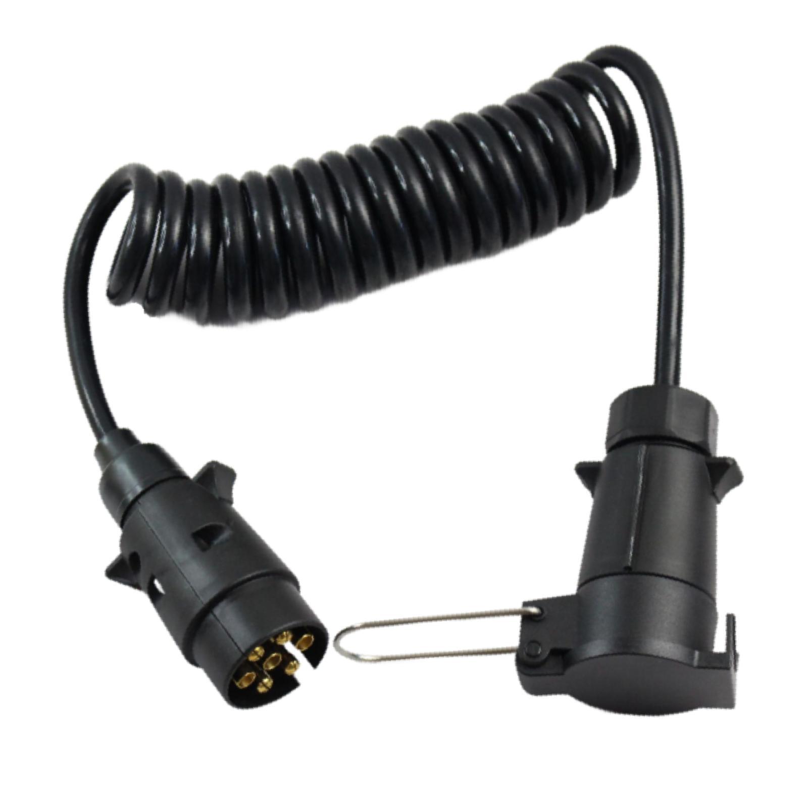 Magideal - Cable De Extensión Para Remolque, 7 Pines, Fácil Instalación, Circuito De Acoplamientos, Cableado De Remolque Para Furgoneta, Maquinaria Agrícola Y 2M