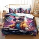 thumbnail image 2 of Juego de funda nórdica de conejo de moda, juego de ropa de cama 3D, juego de funda de edredón artístico, funda de colcha de microfibra, juego de 3 piezas, funda de edredón con cierre de crem, 2 of 3