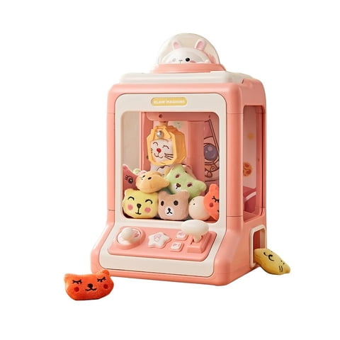 Juego Mini Maquina De Peluches Niños Rosada By Lubabycas