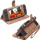 thumbnail image 1 of Compatible con Nintendo Switch OLED - Funda protectora de cuero PU con ranura para varias tarjetas, soporte y cuerda para la muñeca-para Switch||Brown, 1 of 6