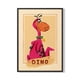 thumbnail image 1 of Cuadro Poster Enmarcado Los Picapiedras Dino Decorativo, 1 of 1