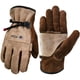 thumbnail image 1 of Guantes de trabajo de cuero WZQH XL color café/gris con forro de algodón, 1 of 5