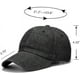 thumbnail image 3 of Gorra de béisbol lavada, de algodón vaquero desgastado, ajustable, estilo polo, unisex, 3 of 7