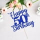 thumbnail image 5 of Decoración para tartas Kaoenla con purpurina para celebrar 50 cumpleaños, color azul, 5 of 7