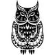 thumbnail image 1 of Decomural Tribal Design Owl Woodland Animals WS-32517, 1 of 2