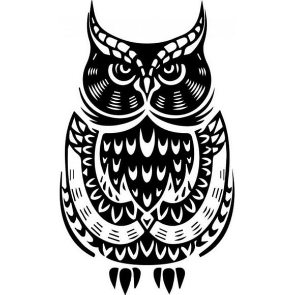 Decomural Tribal Design Owl Woodland Animals WS-32517