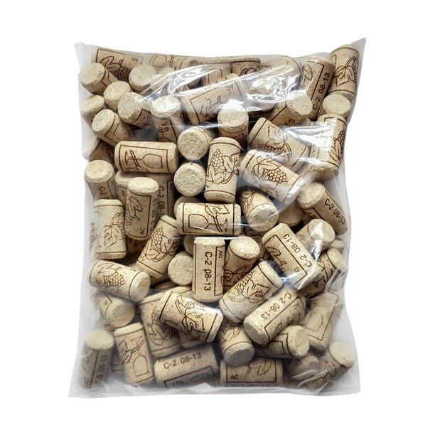 100x Mini tapón de botella de vino, tapones de corcho tapón de sellado corchos tapas retráctiles tapones de botella pequeños tapones de vino de madera