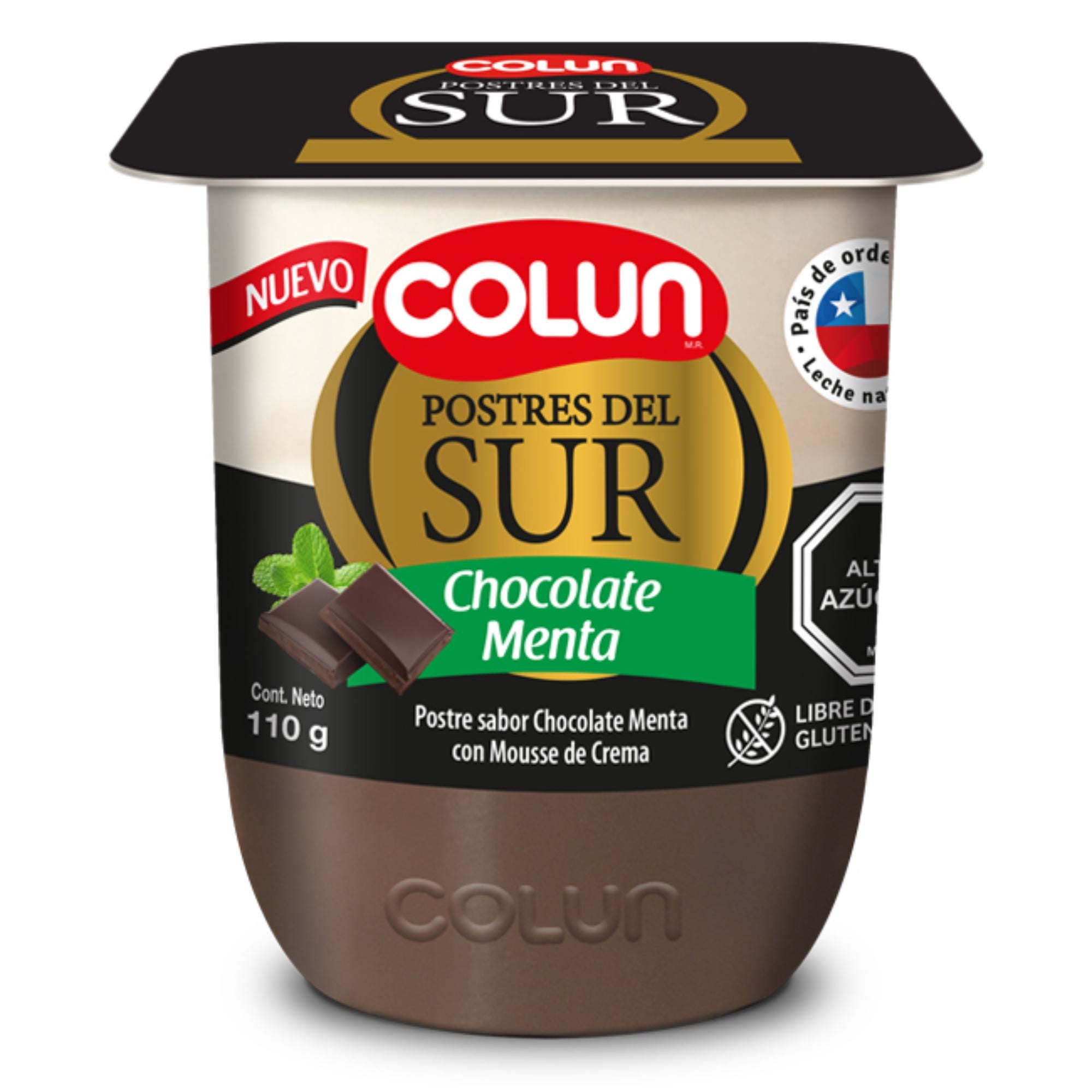 Postre Del Sur Sabor Chocolate Menta Pote 110 g Colun